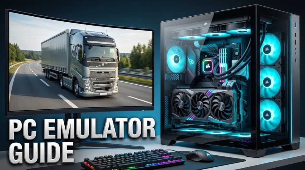 play truckers of europe 3 mod apk on pc