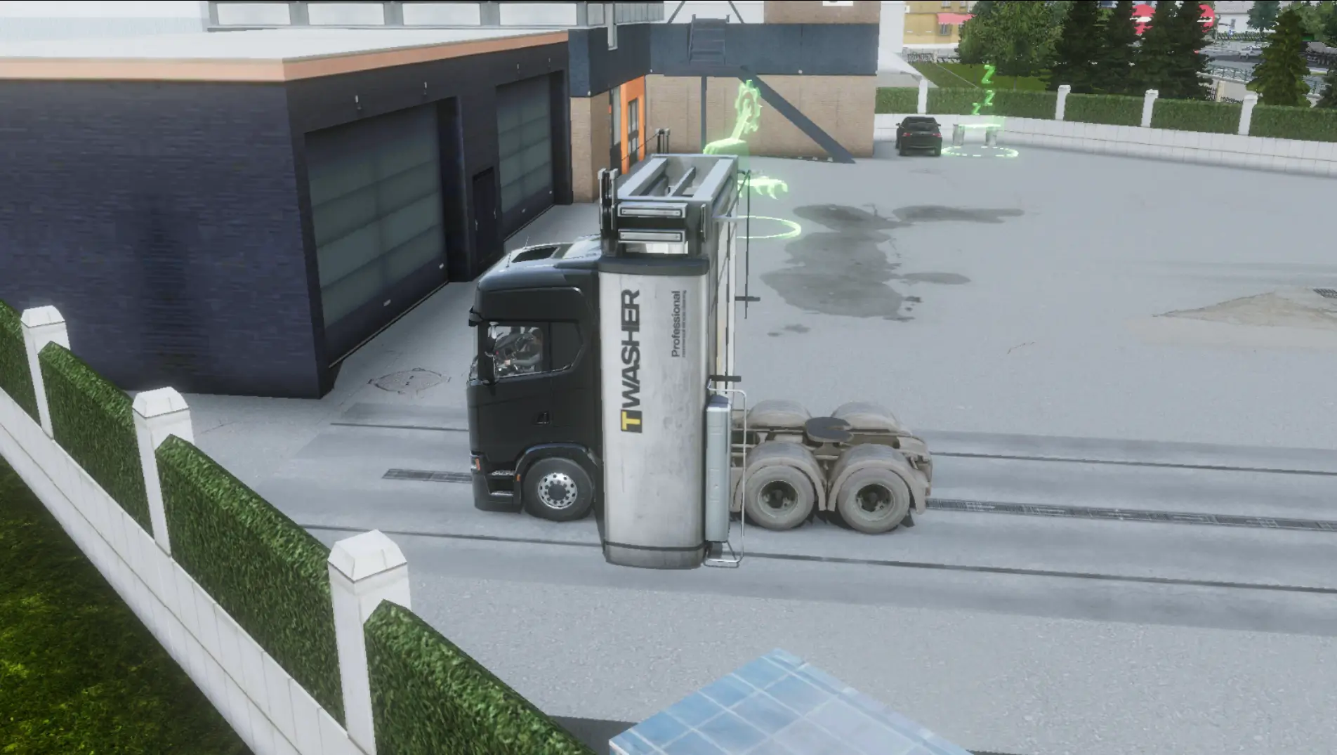 Dirt and wash system in Truckers of Europe 3